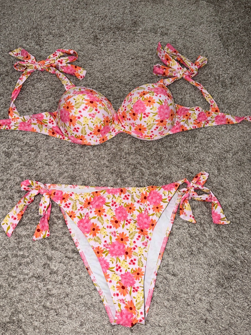 Floral Tie-Side Bikini Set | Women’s XL | NWT